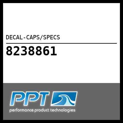 DECAL-CAPS/SPECS DECAL-CAPS/SPECS