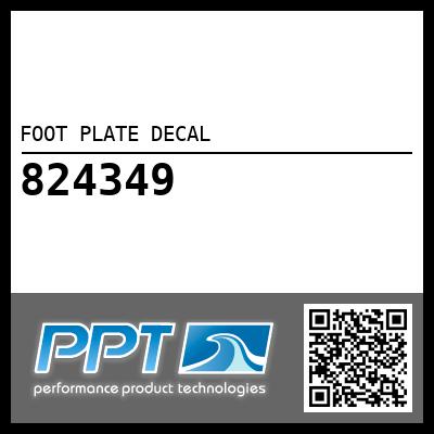FOOT PLATE DECAL