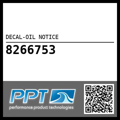 DECAL-OIL NOTICE
