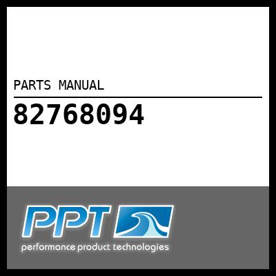 PARTS MANUAL PARTS MANUAL