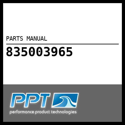 PARTS MANUAL PARTS MANUAL