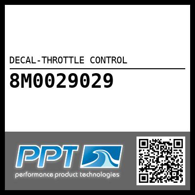 DECAL-THROTTLE CONTROL