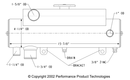 PCM / GM Small Block (with top tank)