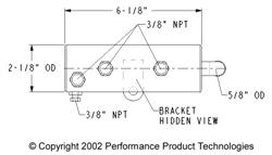 Westerbeke 2" x 6-1/8" (w/ Bracket)