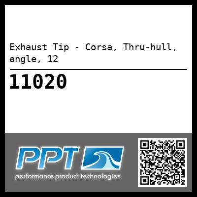 Exhaust Tip - Corsa, Thru-hull, angle, 12