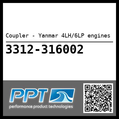 Coupler - Yanmar 4LH/6LP engines