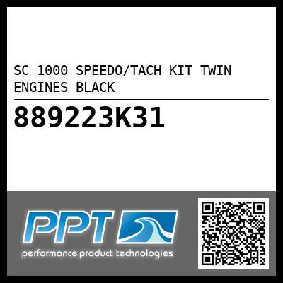 SC 1000 SPEEDO/TACH KIT TWIN ENGINES BLACK