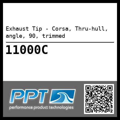 Exhaust Tip - Corsa, Thru-hull, angle, 90, trimmed