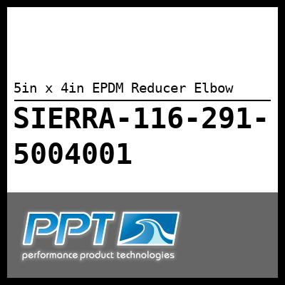 5in x 4in EPDM Reducer Elbow 5in x 4in EPDM Reducer Elbow