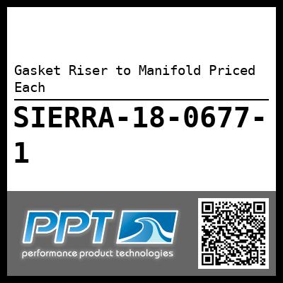 Gasket Riser to Manifold Priced Each