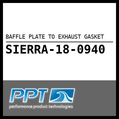BAFFLE PLATE TO EXHAUST GASKET BAFFLE PLATE TO EXHAUST GASKET