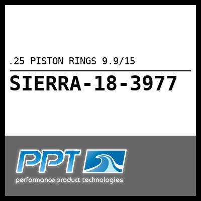 .25 PISTON RINGS 9.9/15 .25 PISTON RINGS 9.9/15