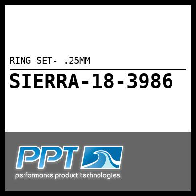 RING SET- .25MM RING SET- .25MM
