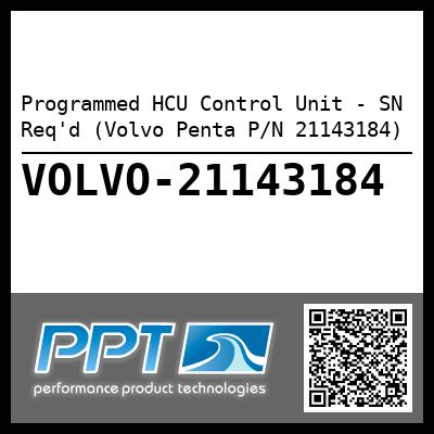 Programmed HCU Control Unit - SN Req'd (Volvo Penta P/N 21143184)