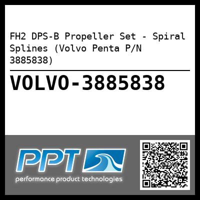 FH2 DPS-B Propeller Set - Spiral Splines (Volvo Penta P/N 3885838)