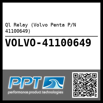 Ql Relay (Volvo Penta P/N 41100649)