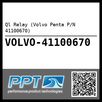 Ql Relay (Volvo Penta P/N 41100670)