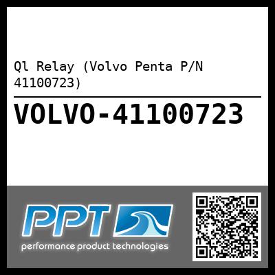 Ql Relay (Volvo Penta P/N 41100723)