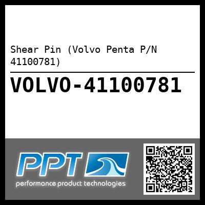 Shear Pin (Volvo Penta P/N 41100781)