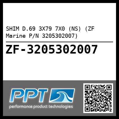 SHIM D.69 3X79 7X0 (NS) (ZF Marine P/N 3205302007)
