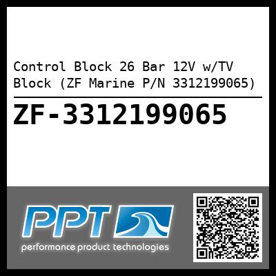 Control Block 26 Bar 12V w/TV Block (ZF Marine P/N 3312199065)