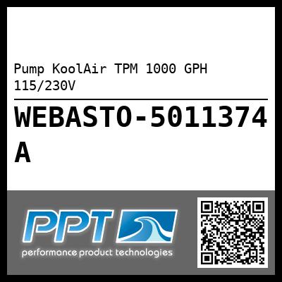 Pump KoolAir TPM 1000 GPH 115/230V