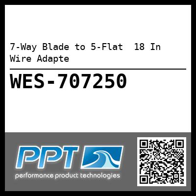 7-Way Blade to 5-Flat  18 In Wire Adapte