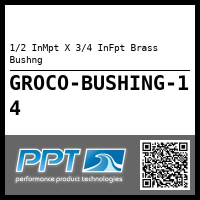 1/2 InMpt X 3/4 InFpt Brass Bushng