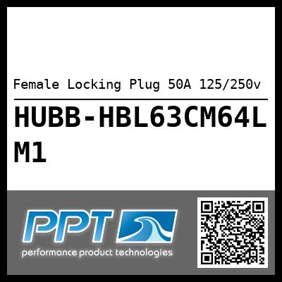 Female Locking Plug 50A 125/250v