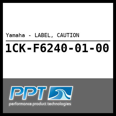 Yamaha - LABEL, CAUTION