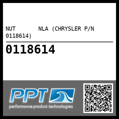 NUT       NLA (CHRYSLER P/N 0118614) - Click Here to See Product Details
