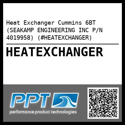 Heat Exchanger Cummins 6BT (SEAKAMP ENGINEERING INC P/N 4019958) (#HEATEXCHANGER)