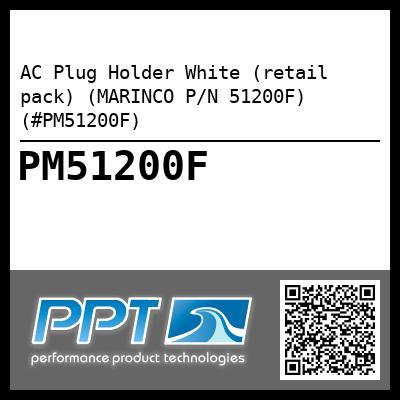 AC Plug Holder White (retail pack) (MARINCO P/N 51200F) (#PM51200F)