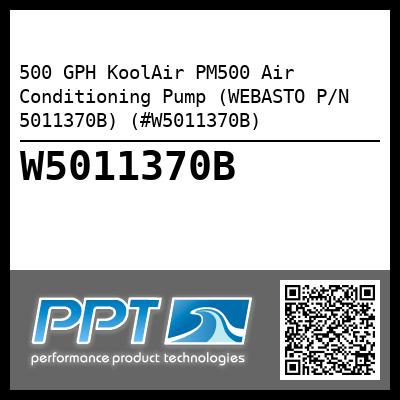500 GPH KoolAir PM500 Air Conditioning Pump (WEBASTO P/N 5011370B) (#W5011370B)