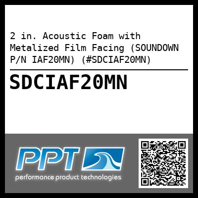 2 in. Acoustic Foam with Metalized Film Facing (SOUNDOWN P/N IAF20MN) (#SDCIAF20MN)