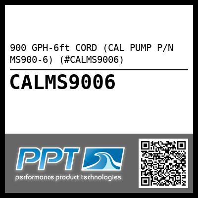 900 GPH-6ft CORD (CAL PUMP P/N MS900-6) (#CALMS9006)