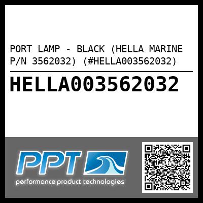 PORT LAMP - BLACK (HELLA MARINE P/N 3562032) (#HELLA003562032)