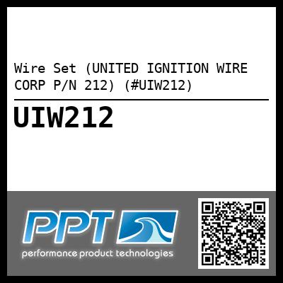 Wire Set (UNITED IGNITION WIRE CORP P/N 212) (#UIW212)