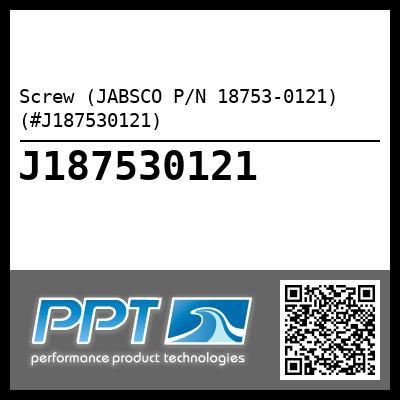Screw (JABSCO P/N 18753-0121) (#J187530121)