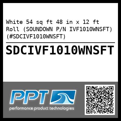 White 54 sq ft 48 in x 12 ft Roll (SOUNDOWN P/N IVF1010WNSFT) (#SDCIVF1010WNSFT)