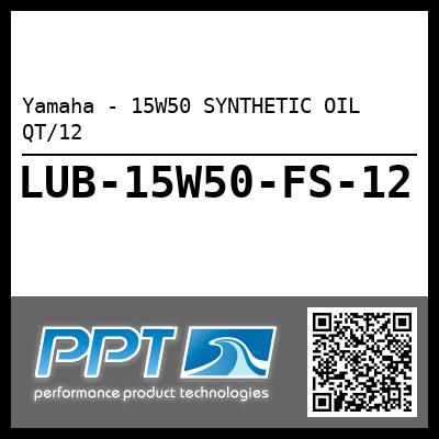 Yamaha - 15W50 SYNTHETIC OIL QT/12
