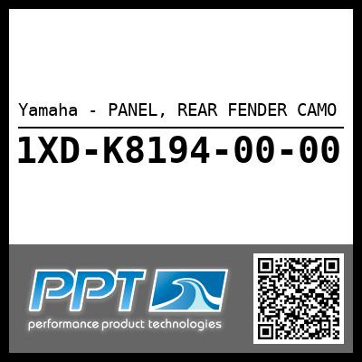 Yamaha - PANEL, REAR FENDER CAMO