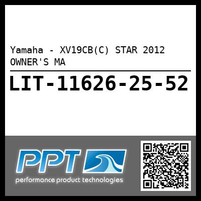 Yamaha - XV19CB(C) STAR 2012 OWNER'S MA