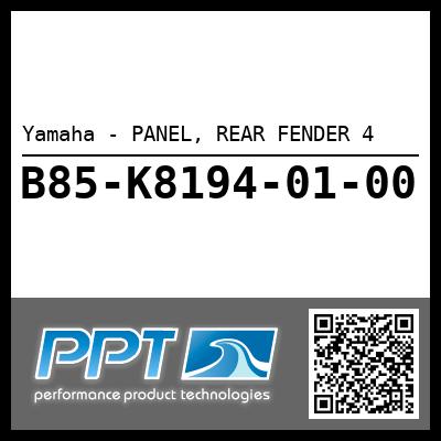 Yamaha - PANEL, REAR FENDER 4