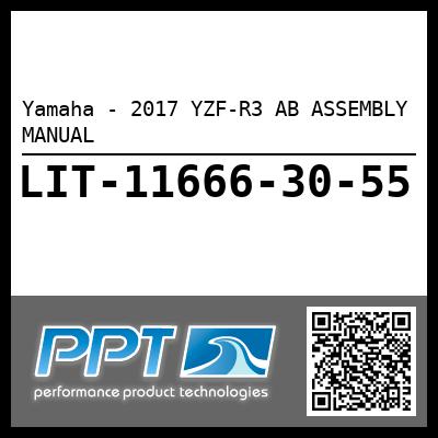 Yamaha - 2017 YZF-R3 AB ASSEMBLY MANUAL