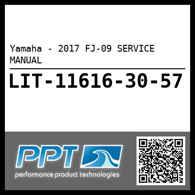 Yamaha - 2017 FJ-09 SERVICE MANUAL