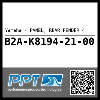 Yamaha - PANEL, REAR FENDER 4