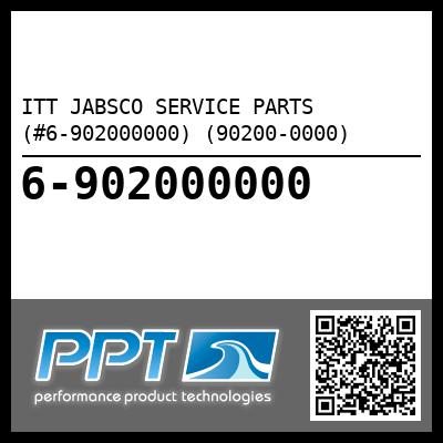 ITT JABSCO SERVICE PARTS (#6-902000000) (90200-0000) - Click Here to See Product Details