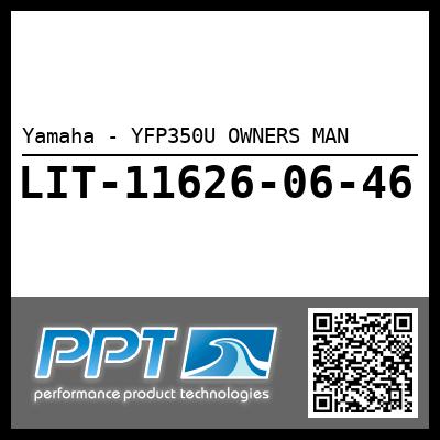 Yamaha - YFP350U OWNERS MAN