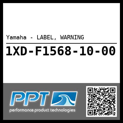 Yamaha - LABEL, WARNING
